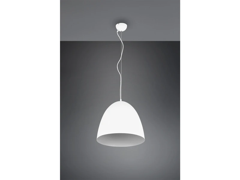 Reality Leuchten Vintage Pendelleuchte TILDA Einflammig, Metall Weiß, Rund Ø 40cm 3 Reality Leuchten Vintage Pendelleuchte TILDA Einflammig, Metall Weiß, Rund Ø 40cm – Bild 3